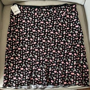 NWT, Free People IRL Floral Mini Skirt, Size 8